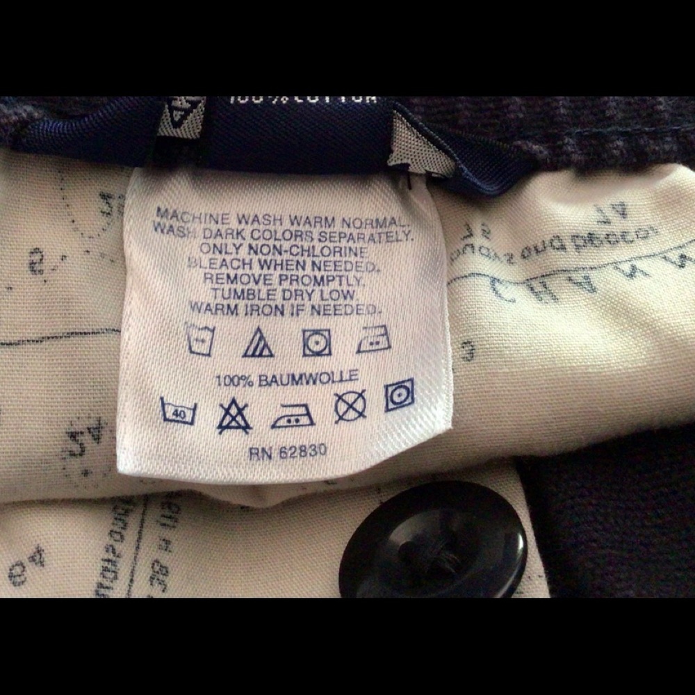 Lands End shorts, inner tie, outer button & zipper - Picture 11 of 14